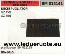 SPUGNA  FILTRO ARIA DECESPUGLIATORE ZENOAH KOMATSU RED MAX GZ 45N 50N 88x60x5