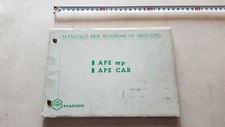 Piaggio APE mp -APECAR 1972 motocarro manuale officina originale workshop manual