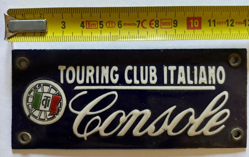 Antica targa smaltata touring - targa,