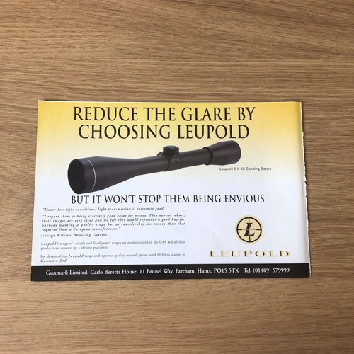 Guns135 magazine advert - advert, 6x9
