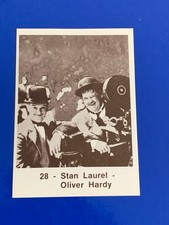 STAN LAUREL-OLIVER HARDY RARA STICKER CINEMA U.S.A. 1978 ED. SPAZIOSERA #28 NEW