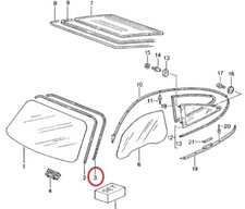 Original OEM 99654154101 Cornice Parabrezza Porsche 996 GT2-GT3-Turbo NUOVA !