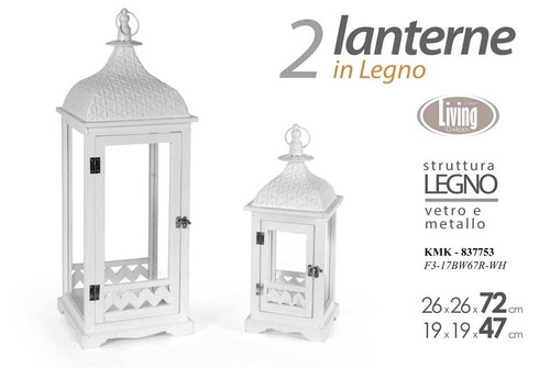 Set lanterne portacandela - lanterne,