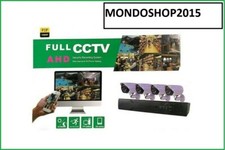 KIT SORVEGLIANZA DVR + 4 TELECAMERE FULL CCTV