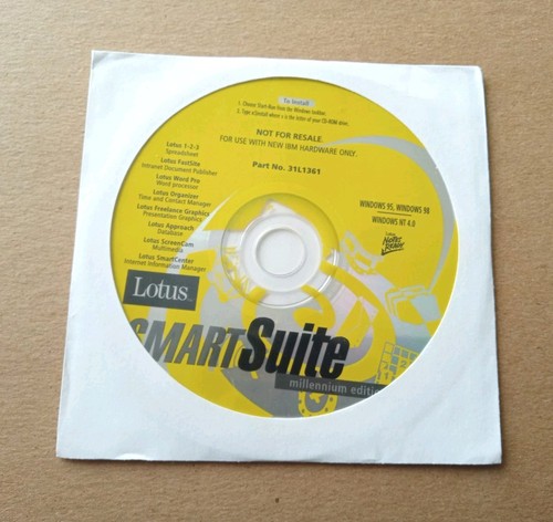Software lotus smartsuite - cd,
