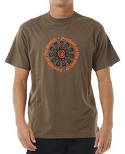 T-SHIRT UOMO RIP CURL.NUOVA RICERCA SOLE MARRONE COTONE MANICA CORTA SURF TEE TOP W24