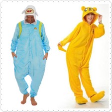 Adventure Time Jake Finn Onesiee Kigurumi Costume Felpa Pigiama Regalo