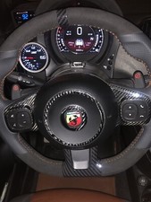 Cover Centrale Volante VERO CARBONIO Abarth 500/595 Fiat 500