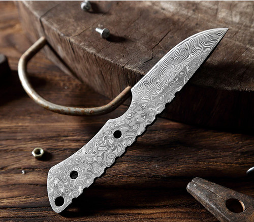 Coltello blank damasco - coltello, acciaio