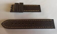 CINTURINO 24 MM OROLOGIO X PANERAI MARINA MILITARE NERO VERA PELLE UOMO PANAREI