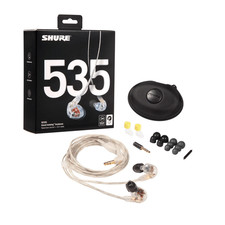 Shure SE535 Auricolari con isolamento acustico 37 dB cancellazione del rumore trasparente SE-535CL