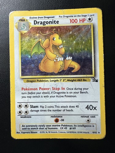 Dragonite holo fossil - dragonite-,