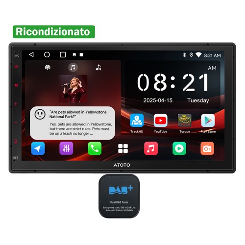 Atoto 2din bluetooth ai - a5,