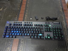 Logitech G915 Clicky Tastiera da Gioco Wireless, Tedesca (QWERTZ) - Carbonio