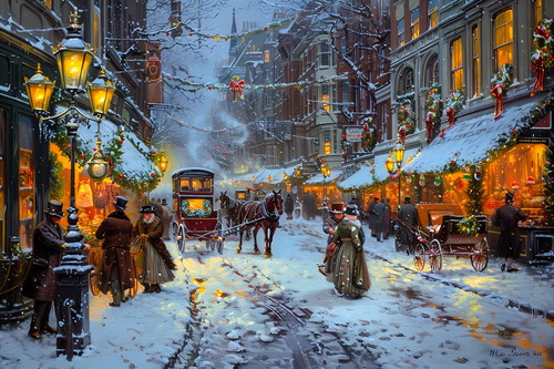 Scena villaggio natale - di,