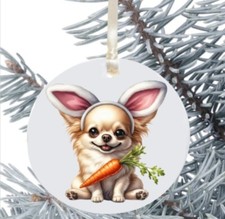 Chihuahua Pasqua Bauble Regalo
