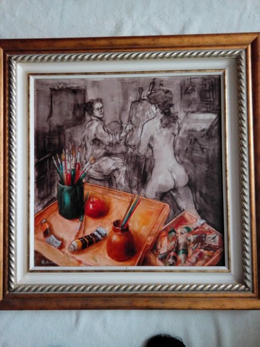 Andreoli dipinto tela cm - ,, su