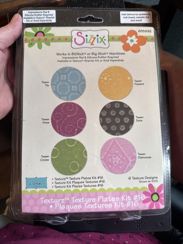 Kit piastre texture sizzix - piastre,