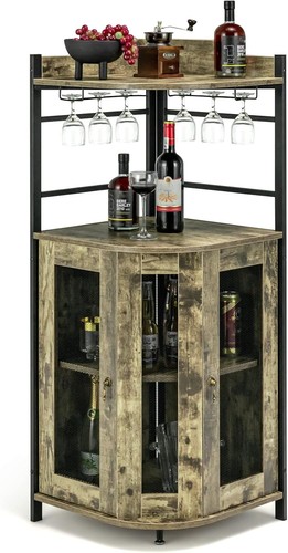 Mobile bar angolare con porta