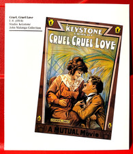 Cruel Cruel Love Charlie Chaplin Movie/Film Poster Art PICTURE/PRINT 4.5"x4"Mini