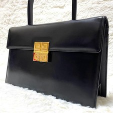 Borsa Givenchy 4G Hardware in pelle nera con hardware dorato