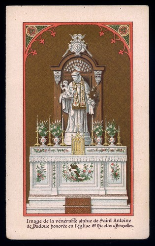 Antico santino cromo holy card - cromo-holy,