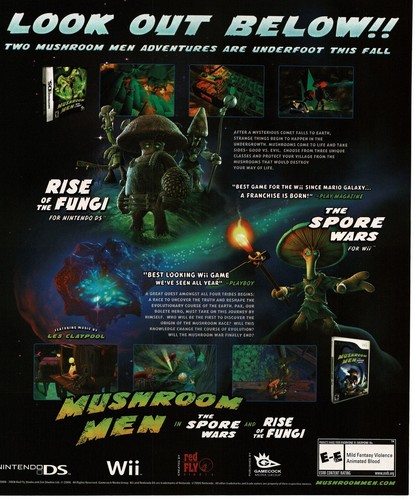 2008 mushroom men spore wars - men,