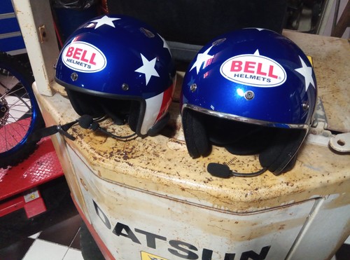 Casco moto jet - moto, bandiera