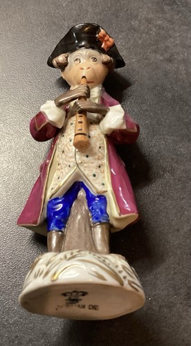 Sitzendorf monkey musician - monkey,