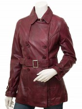 Trench coat donna vera pelle