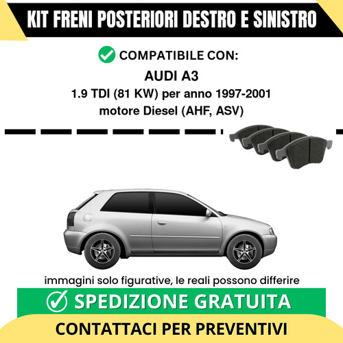 Pastiglie freno posteriori - pastiglie,
