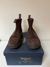 Scarpa uomo, Tricker's modello Henry, pelle scamosciata marron, size 7