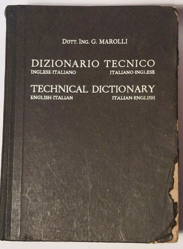 Dizionario tecnico inglese - tecnico,
