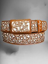 Cintura stile cowboy western Cinto Rodeo bordado vaquero Charro de piel ricamata