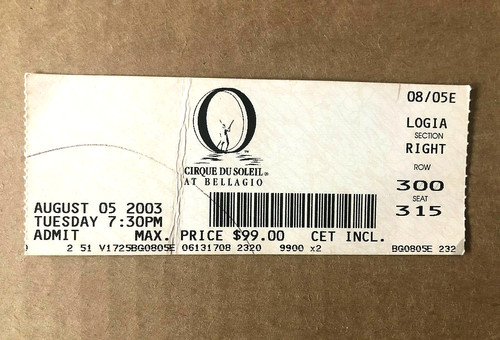 Vintage cirque soleil - cirque, 'o'