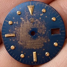 Rolex Blue Nipple Tropical Dial For Submariner Date Gold Model Ref 1680