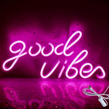 Scritta Neon Good Vibes