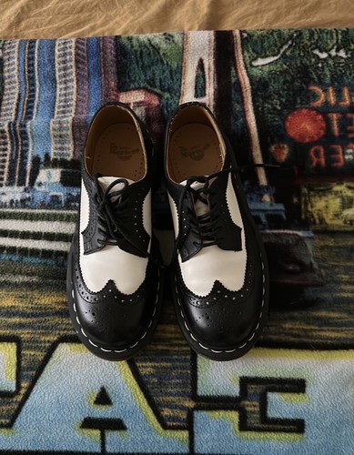 Martens nero bianco - dr,