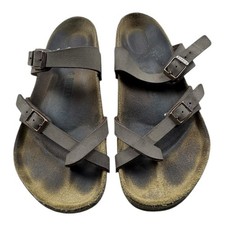 Sandali Birkenstock Yara pelle marrone donna taglia 39 necessita di riparazione leggi