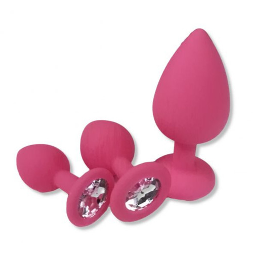 Set butt plug anale pink - anale,