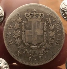 1 Lira 1862 Napoli Stemma