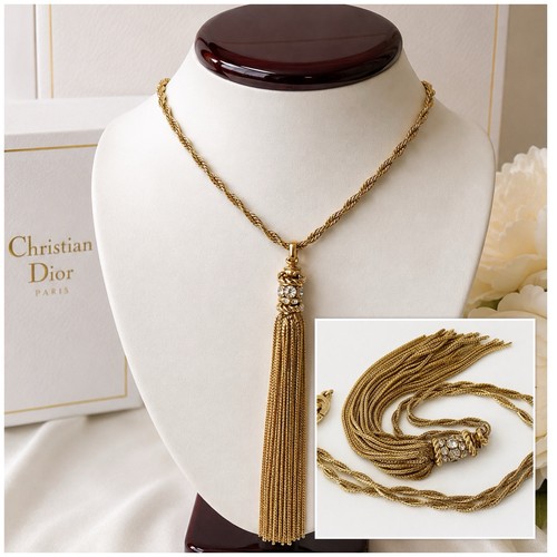 Collana lunga nappa cristallo