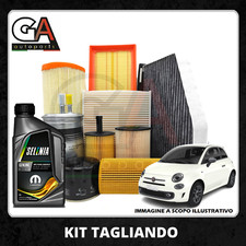 Kit tagliando Fiat 500 1.3 multijet 95 cv olio selenia wr pure energy 5w30 4 LT