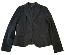 ZARA giacca cotone blazer nero basic primavera autunno donna ragazza taglia L