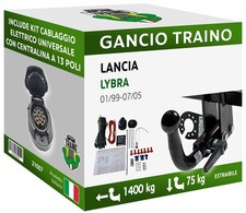 Gancio orizzontale estraibile - gancio,