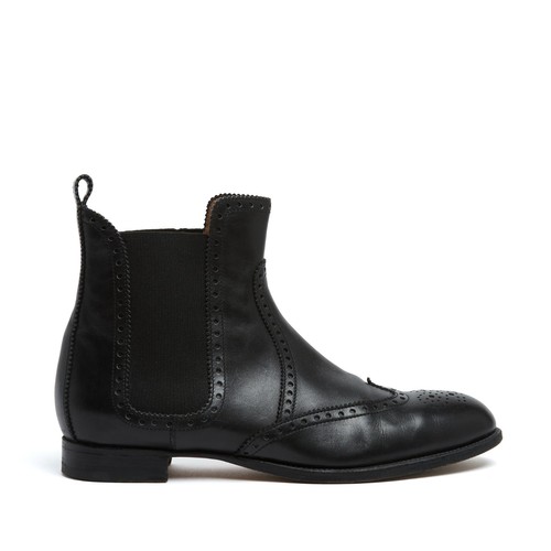 Hermès bottines cuir noir - hermès,