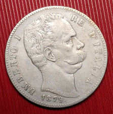 5 LIRE 1879 ROMA UMBERTO I
