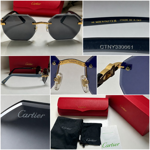 Cartier ct0439s 002 rimless - 002, xl