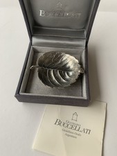 Gianmaria Buccellati Foglia Mini (5x4,5cm) Nocciola Argento 925 Sterling 17gr