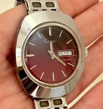 REWEL AUTOMATIC DAY-DATE OROLOGIO DA UOMO VINTAGE WATCH MONTRE UHR RELOJ